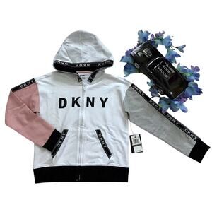 DKNY NWT Full Zip Hoodie Girls M (8/10)